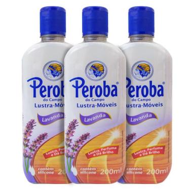 Imagem de Kit 3x lustra moveis lavanda 200 ml - PEROBA