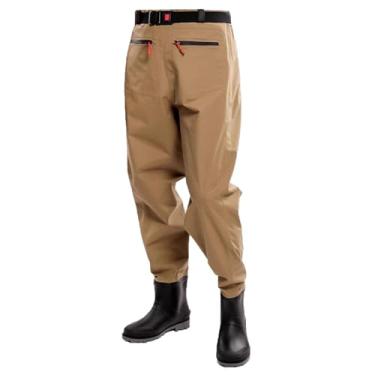 Imagem de Hip Waders Perneiras de cintura para homens, perneiras com botas, calçados leves de nylon à prova d'água para caça e vadeamento(42 EU)