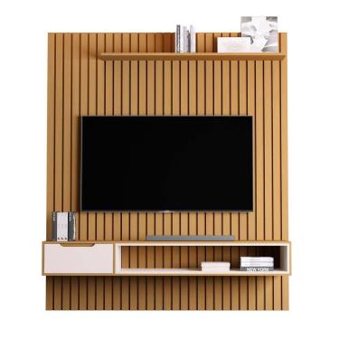 Imagem de Home Painel Ripado Tucumã 1.8 com 1 Gaveta P/ TV até 65` Pol