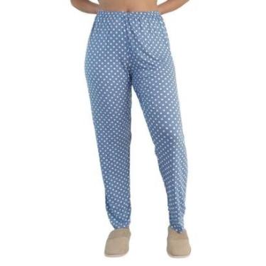 Imagem de Calça Pijama Poá Azul Malwee 1000117648 Viscose-Unissex