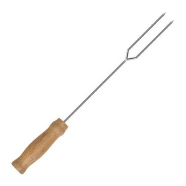 Imagem de Espeto Para Churrasco com Cabo de Madeira - Sabor e Funcionalidade em 