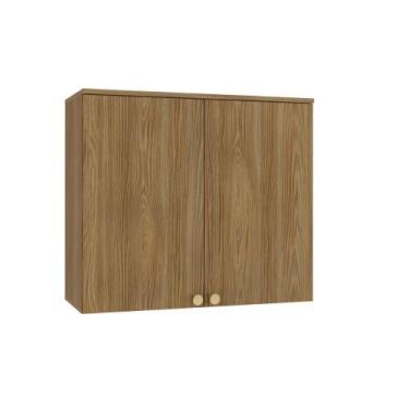 Imagem de Armário Aéreo 80cm 2 Portas Botanic Kappesberg - Nogueira