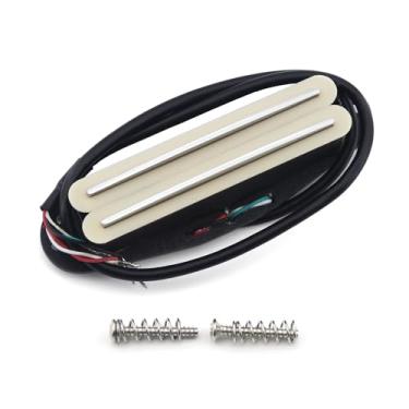 Imagem de FLEOR Alnico 5 Hot Rail Humbucker Captador de bobina única 13-14K Humbucker Cream Fit Strat Squier Tele Guitarra