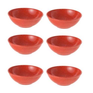 Imagem de 6Un Tigela Bowl 1Lt Salada Petiscos Vermelho - EVO