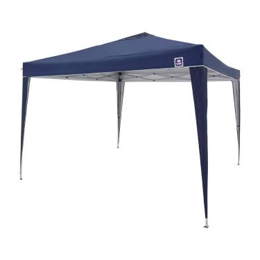 Imagem de Tenda Gazebo Dobrável 3m x 3m Poliéster Azul Bel