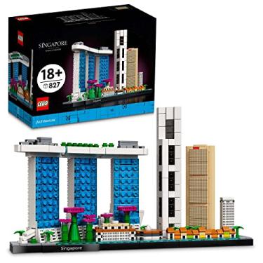 Imagem de LEGO 21057 Architecture Singapore Model Building Set for Adults, Skyline Collection, Collectible Crafts Construction, Home Decor Gift Idea