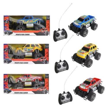 Imagem de Carrinho de Controle Remoto Off-Road, 28 cm, Pickup Monster Truck, Cores Sortidas