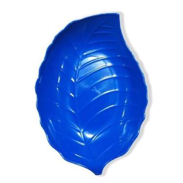 Imagem de Petisqueira Plástica com Formato de Folha Escolha a Cor - Pratika, Azu