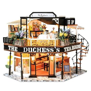 Imagem de Kit de casa de bonecas em miniatura DIY Spilay The Duches`s Tea Room K68