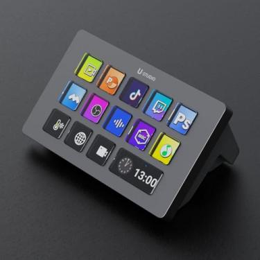 Imagem de ULANZI Stream Controller Macro Keyboard D200 U-Studio Macro Pad 14 teclas LCD, 13 teclas de macro personalizáveis deck para controlar aplicativos e software, acionar ações em OBS, Twitch, YouTube e