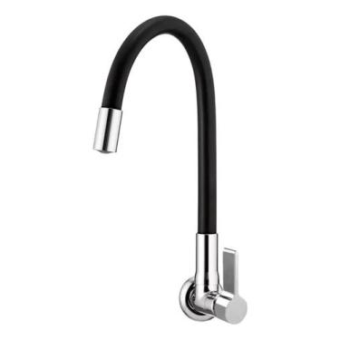 Imagem de Torneira Gourmet  Torneira Parede Cozinha Flexível 1/4 Volta Luxo - B-