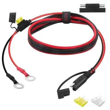 Imagem de CUZEC Terminal de anel de 1,22 m 14 AWG para conjunto de conexão/desconexão rápida, fusível 20 A