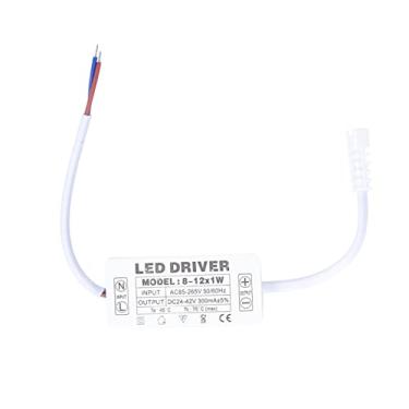 Imagem de Driver de LED, Transformador de Corrente Constante, Energia CA para DC Power 300mA, 24-42VDC para 8-12 Lâmpadas de 1W, para Integração Estética, Instalação Fácil Com Proteção de