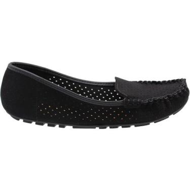 Imagem de Sapatilha Feminina Mocassim Vizzano Camurça Flex Confort, Preto, 35