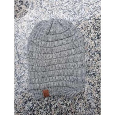 Imagem de Gorro Beanie Touca Unissex Inverno Tricô - oem, Cinza