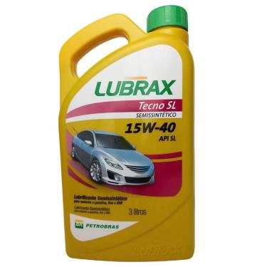 Imagem de Óleo Semissintético 15W40 Lubrax Tecno SL 3 Litros