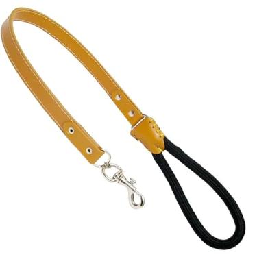 Imagem de Guia Dupla AMF Cães Cabo e Corda Preto e Marrom - Tam 2