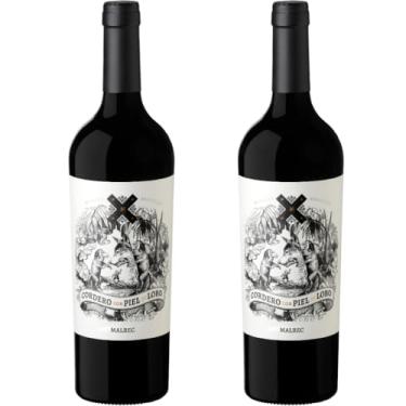 Imagem de Kit 2 Vinhos Cordero con Piel de Lobo Malbec – 750 ml Cada – Tintos Argentinos Mosquita Muerta – Corpo Médio, Frutado e Elegante
