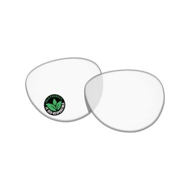 Imagem de Raydi Lentes de reposição de policarbonato compatíveis com RayBan Meta Headliner RW4009F 51 mm armação de óculos de sol - transparente