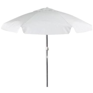 Imagem de Guarda-Sol Em Bagum Haste De Alumínio 1,80M Branco 9601 Bel