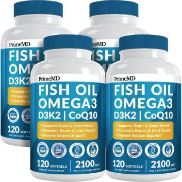 Imagem de Suplementos PrimeMD 5 em 1 Óleo de peixe Omega 3 2100 mg (120 cápsulas