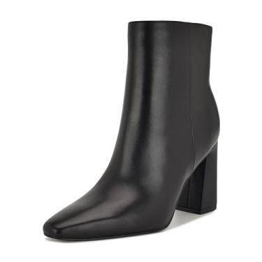 Imagem de Nine West Bota de cano curto feminina Reraye, Couro preto 002, 34