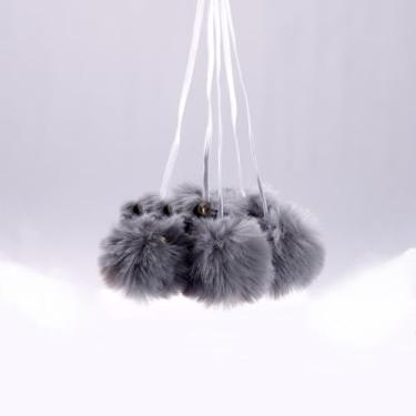 Imagem de SHENGOCASE Pacote com 10 brinquedos pendurados para gatos com sino, acessório de bola de substituição de torre de árvore para arranhar gatos