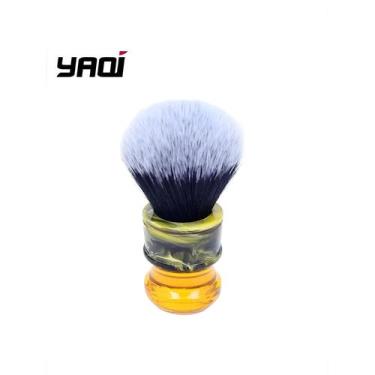 Imagem de Pincel De Barbear Úmido Masculino De 24 Mm, Cabo De Resina De Fibra Si