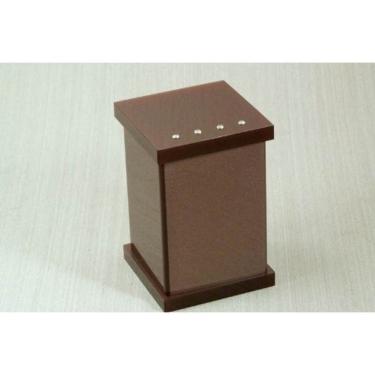 Imagem de Potinho Porta Algodao E Cotonete Acrilico Chocolate C Strass