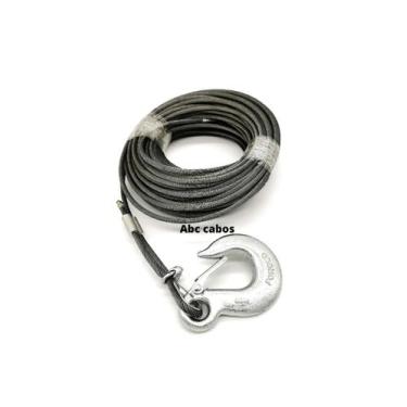 Imagem de 100 Metros Cabo Aço 6mm Original Guincho Elétrico 18x7 3509724326 - ab