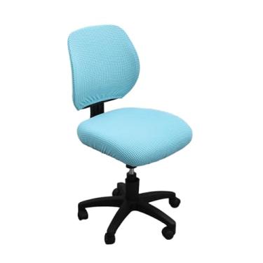 Imagem de Lzyjckh Capa para Cadeira de Escritório 2 Peças, Protetores de Capa Elástica Moderna e Minimalista, Capas Elásticas para Encosto de Cadeira Giratória e Mesa de Computador,Light blue