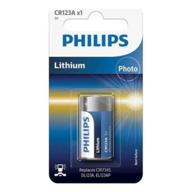 Imagem de Bateria Pilha Cr123a 3v Lithium Philips Sensor Infravermelho