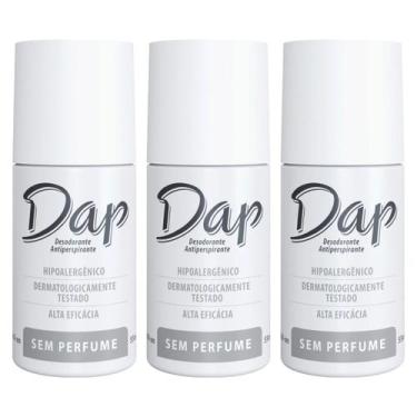 Imagem de Kit 3 Desodorante Masculino Feminino S/ Perf RollOn Dap 55ml, SEM PERF