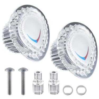 Imagem de Pacote com 2 peças de substituição de alça de chuveiro 96797, compatível com kit de acabamento de chuveiro Moen Chateau para cartucho 1225, substituição de maçaneta de chuveiro, para banheira e