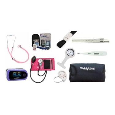 Imagem de Kit Acadêmico Iniciante De Enfermagem P. A. MED - P, A, MED, Rosa