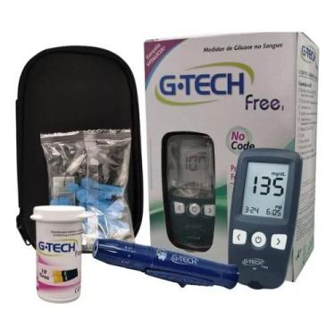 Imagem de Kit Medidor de Glicose Para Diabetico Completo - G-Tech