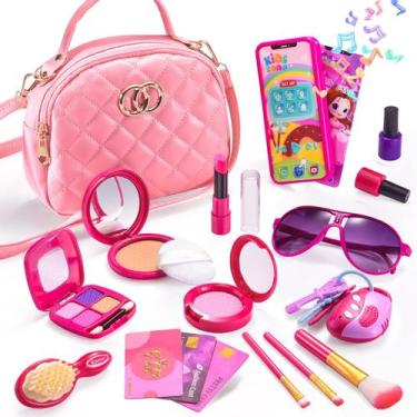 Imagem de Bolsa para meninas WESAYEE com kit de maquiagem Pretend Play