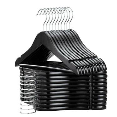 Imagem de Cabides de madeira para crianças FairyHaus, pacote com 20, armário pre