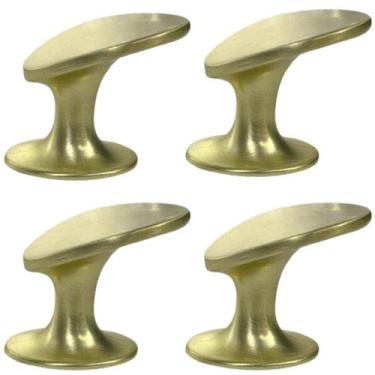 Imagem de Kit 04 Puxadores Ponto Nip Móveis Gavetas Portas Armários - Renna, Dou