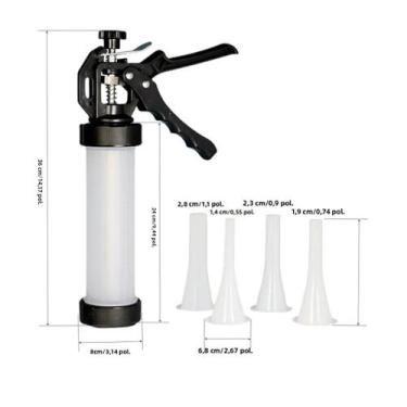 Imagem de Seringa Manual Para Recheio De Linguiça E Almôndega, Compacta E Removí