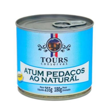 Imagem de Atum Pedaços ao Natural Light Tours 180g - Tours Conservas