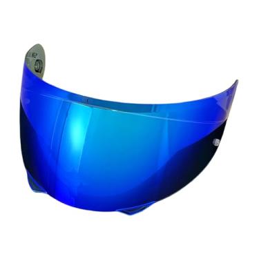 Imagem de BSTOP Viseira de capacete HJ-33 para HJC i90 Shield Substituição Uv Protected Faceshield Acessórios de capacete (apenas Revo Deep Blue-day)