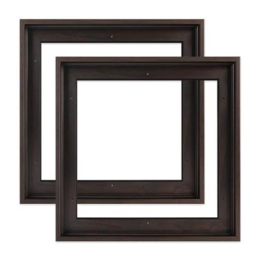 Imagem de Moldura flutuante FOLKOR para pinturas em tela de 20x20 cm, pacote com