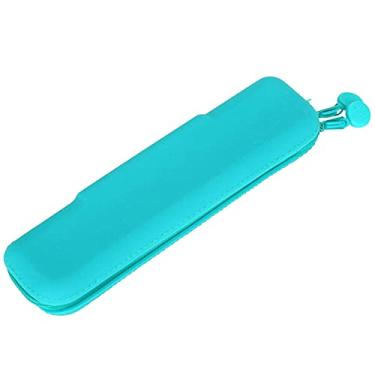 Imagem de Cryfokt Saco de Lápis de Silicone, Mini Silicon Bag Leckage Trip para Mini Silício para Mantar Cosmético -Up Supply for Business Trip School (Verde (pequeno))