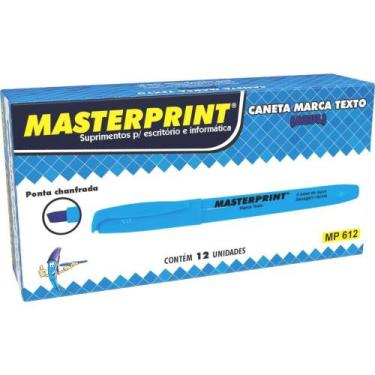 Imagem de Caneta Marca Texto MP 612 Azul - Masterprint