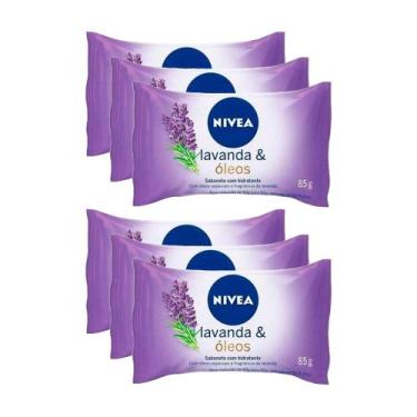 Imagem de Kit Sabonete Nivea Lavanda e Óleos 85g c/6un