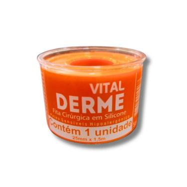 Imagem de Fita Cirúrgica de Silicone 2,5cm x 1,5m Vitalderme 1 Unidade - VITAL D