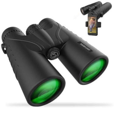 Imagem de Binóculos binóculos adultos poderosos 12x42 binóculos compactos com le