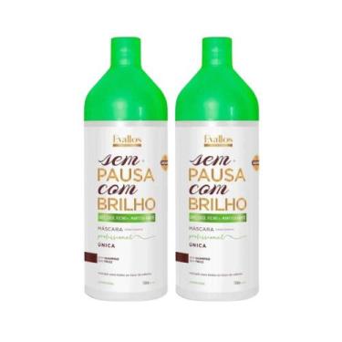 Imagem de Évallos Sem Pausa com Brilho Kit 2 Progressiva 1000ml - Evallos