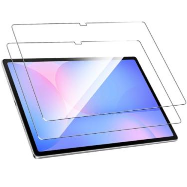 Imagem de Natbok Pacote com 2 protetores de tela compatíveis com Samsung Galaxy Tab S10 FE Plus de 13,1 polegadas 2025, película de vidro temperado 9H, transparente HD resistente a arranhões, sem bolhas para
